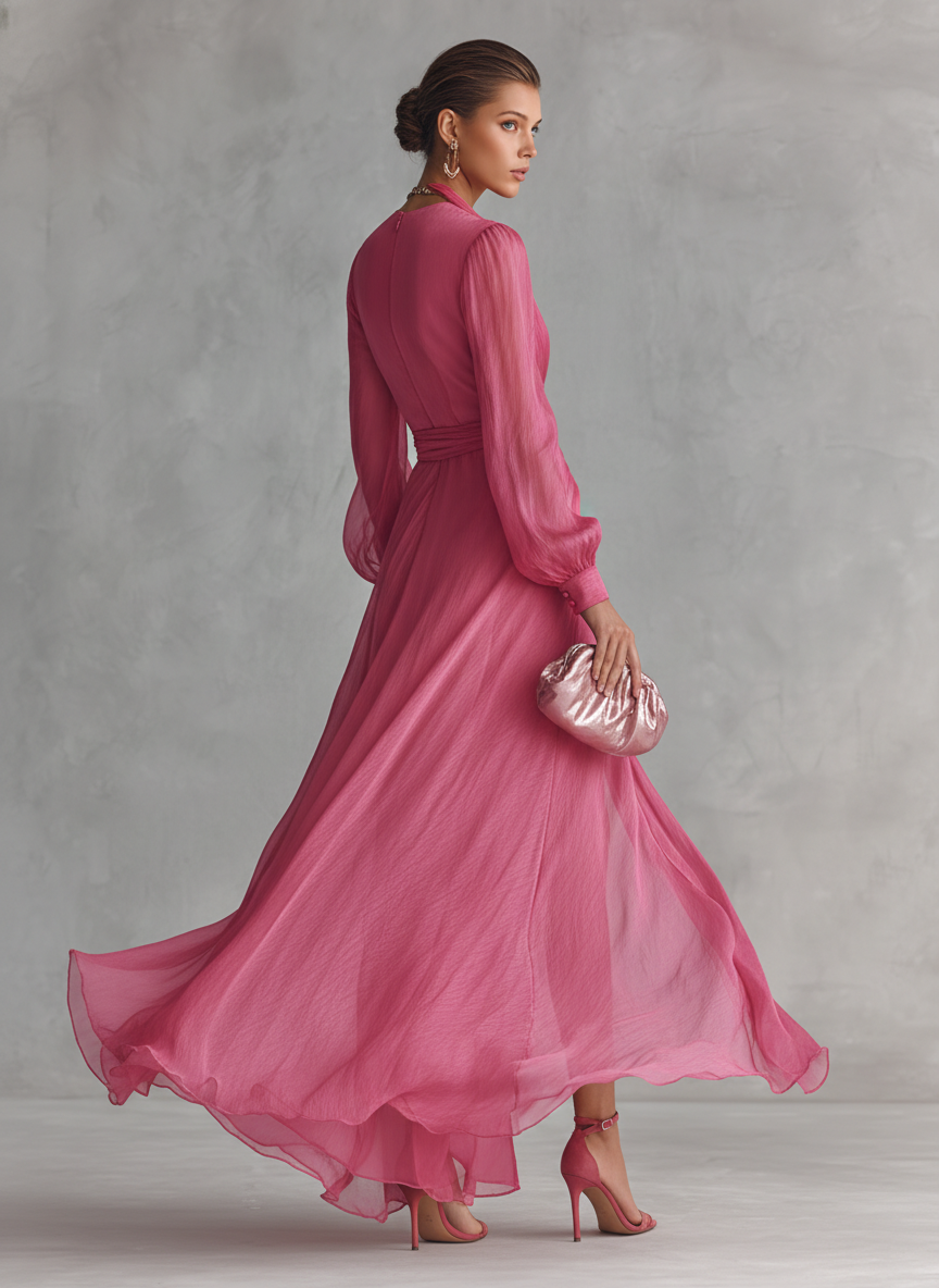 ISABEL - Vestido Fluido con Escote V