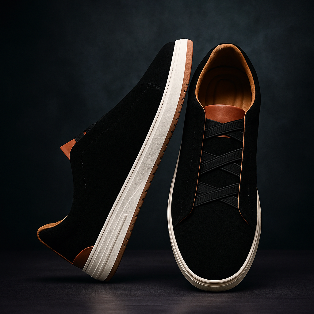 LUIS - Zapatillas de Ante Elegantes