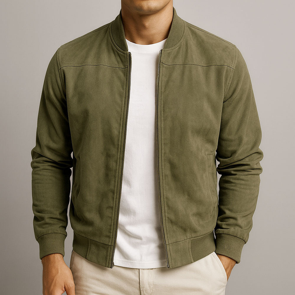 MARCELO – La Chaqueta de Ante Auténtico Para Hombre