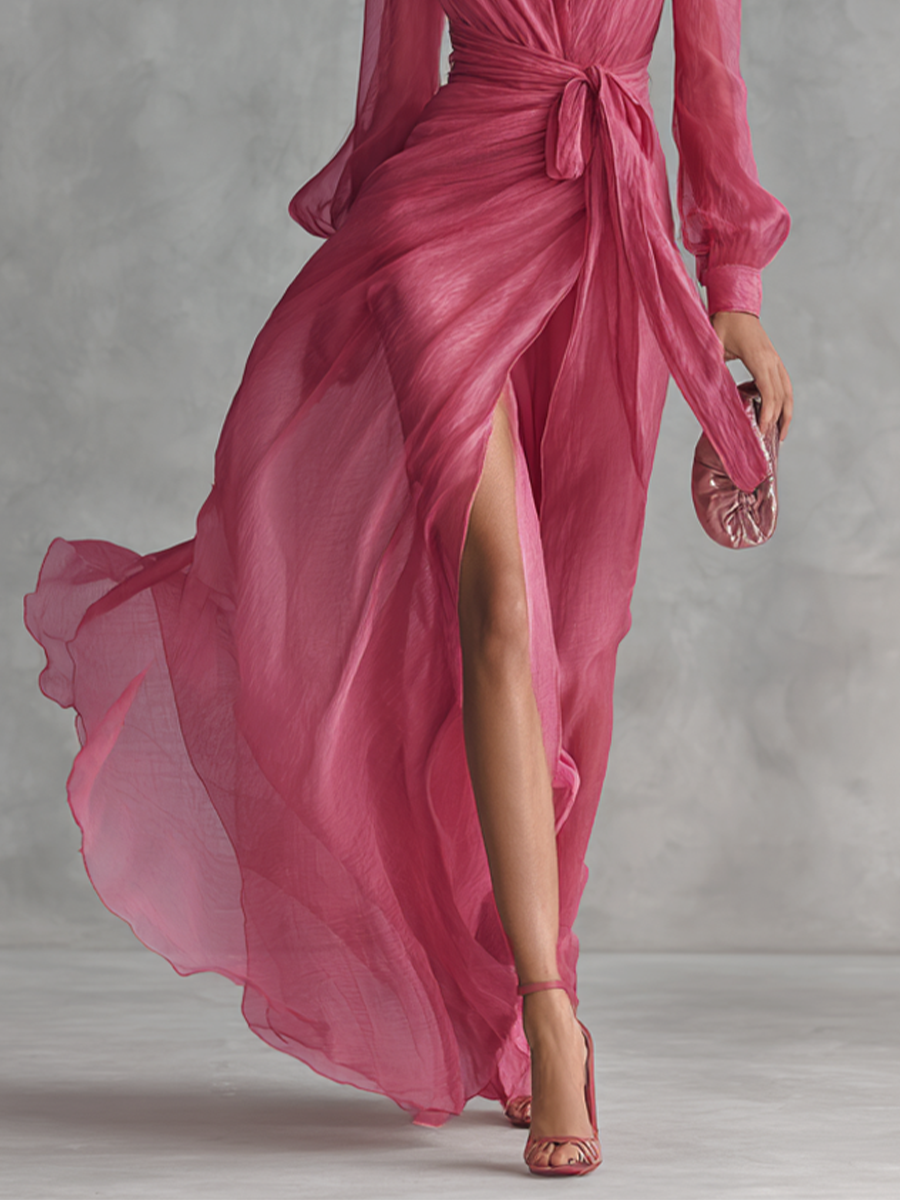 ISABEL - Vestido Fluido con Escote V