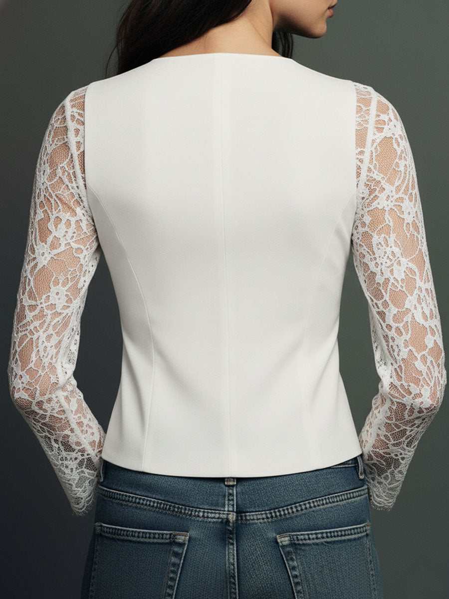 CLAUDIA- Blazer de Encaje