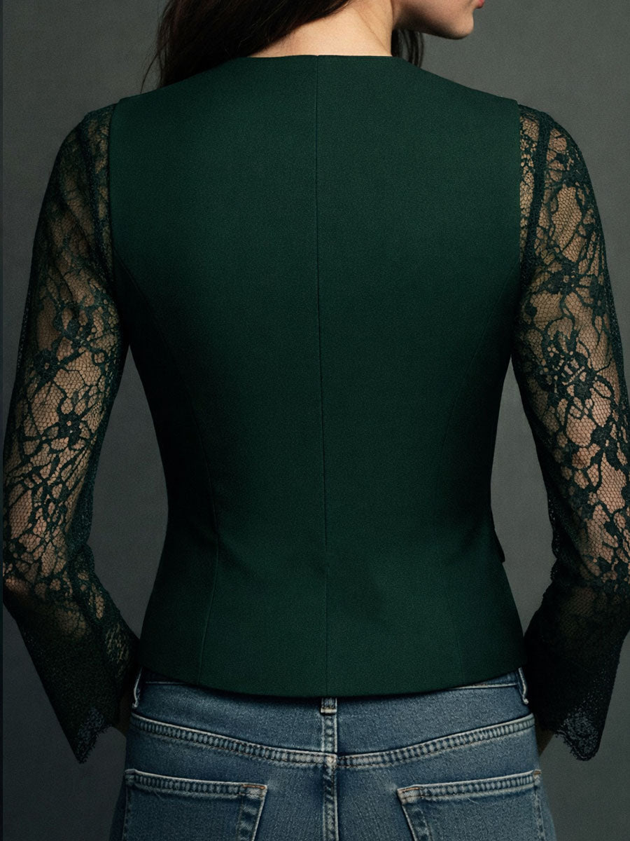 CLAUDIA- Blazer de Encaje