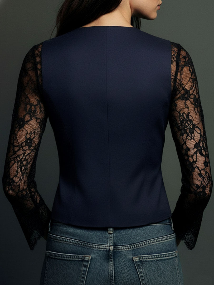 CLAUDIA- Blazer de Encaje