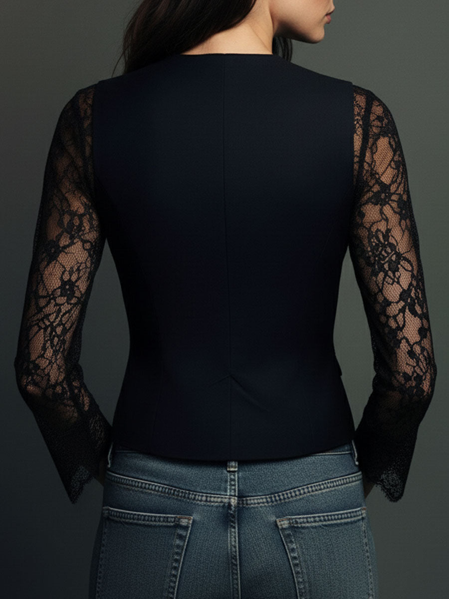 CLAUDIA- Blazer de Encaje