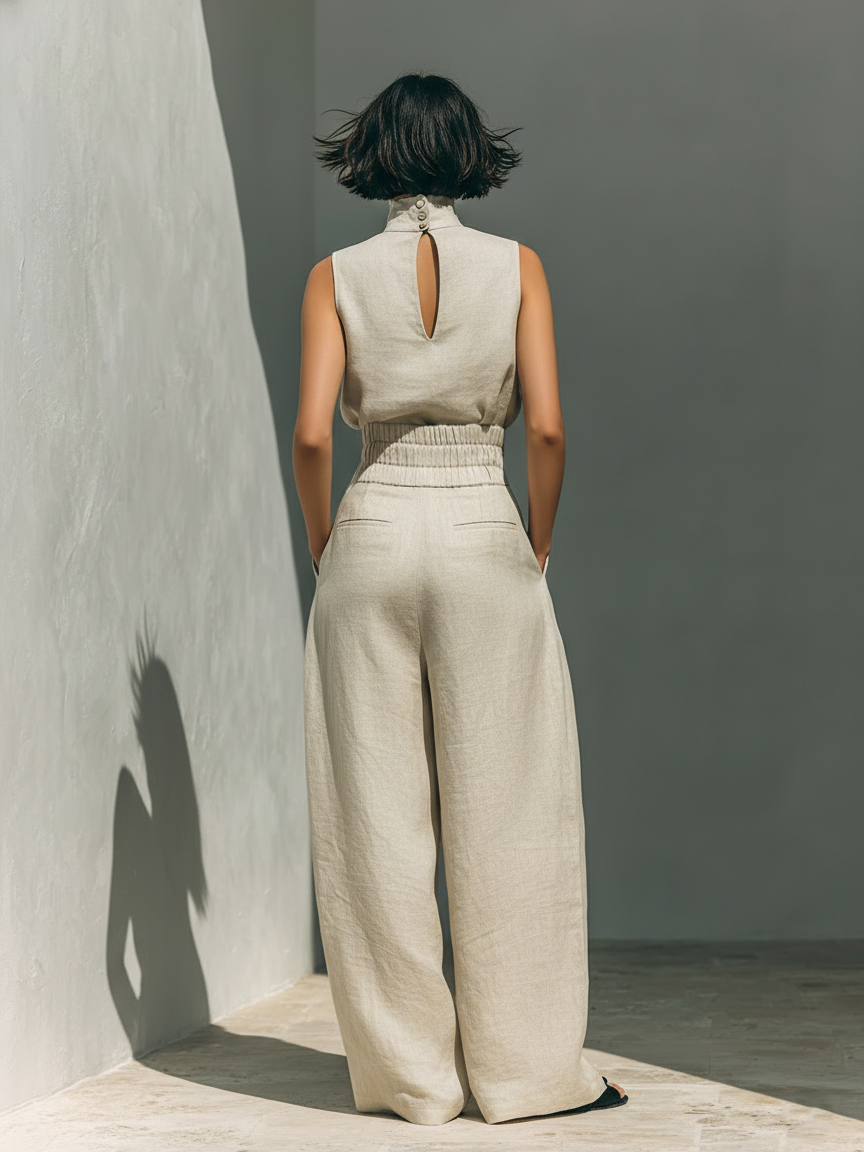 DANIELA - Conjunto Elegante de Lino