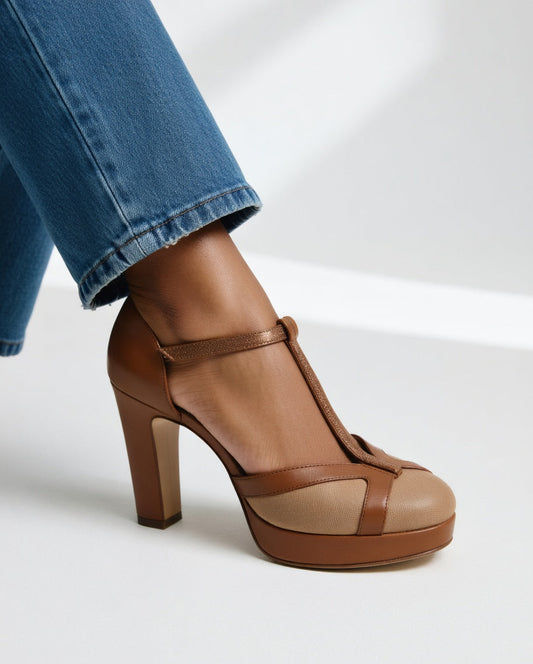 MARINA - Zapatos de Tacón Retro, Elegantes y Con Sujeción Ergonómica