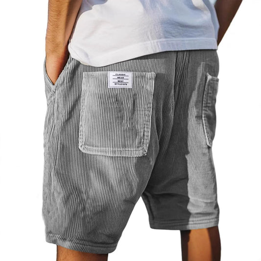 VICTOR - Pantalones Cortos de Terciopelo Elegantes