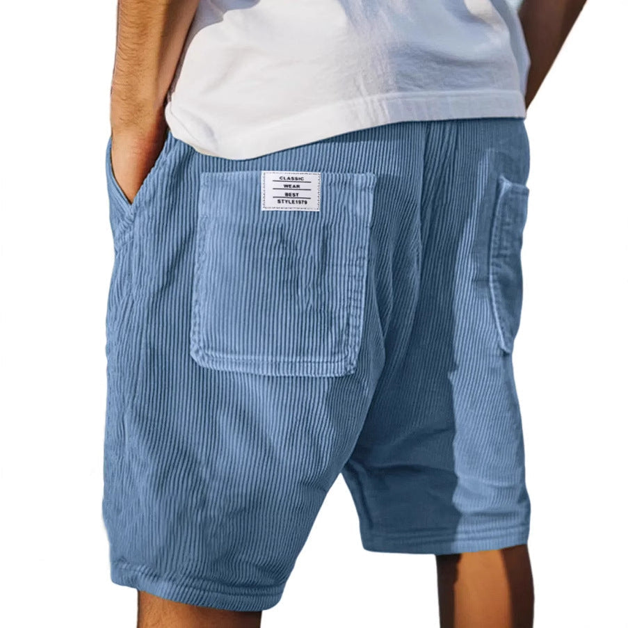 VICTOR - Pantalones Cortos de Terciopelo Elegantes