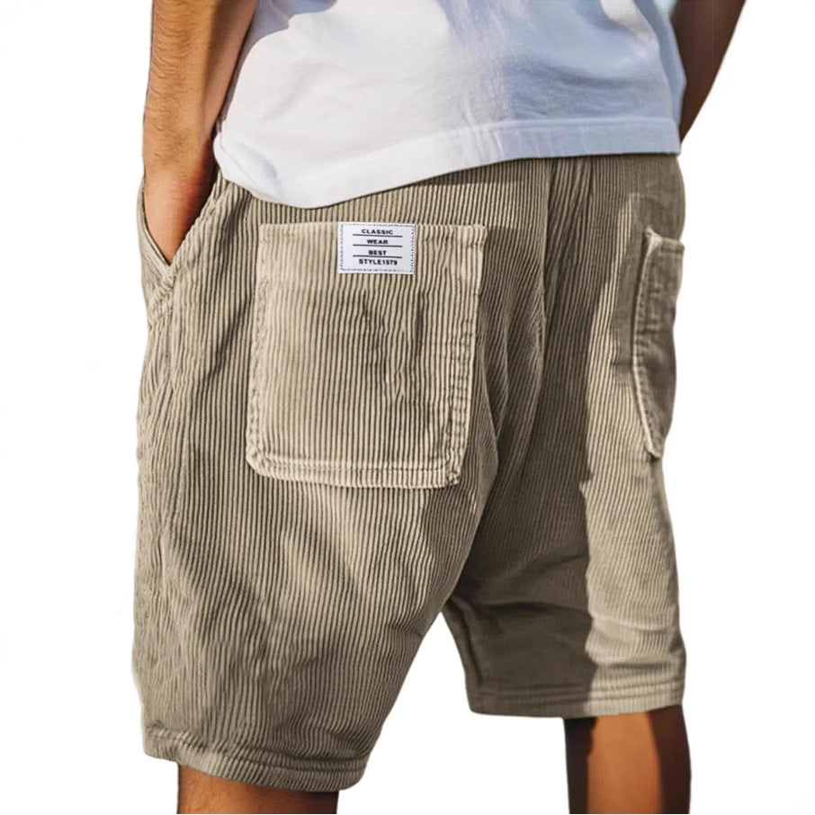 VICTOR - Pantalones Cortos de Terciopelo Elegantes