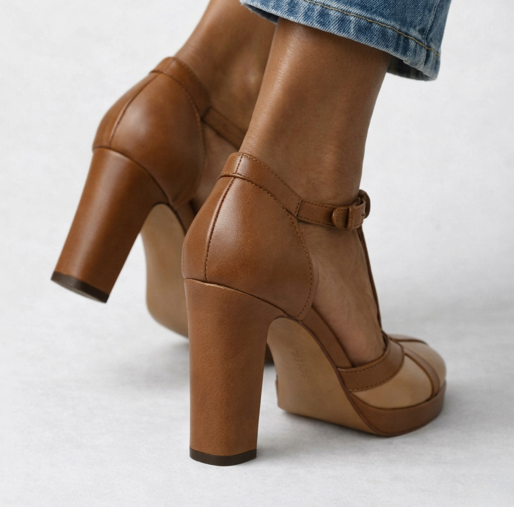 MARINA - Zapatos de Tacón Retro, Elegantes y Con Sujeción Ergonómica