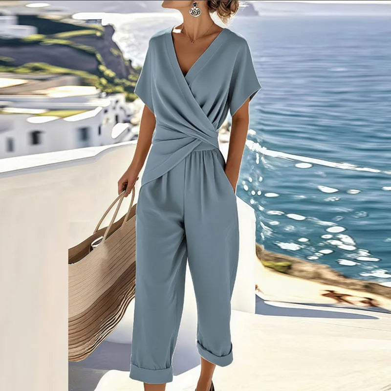 CORAL - Elegante Conjunto de Dos Piezas