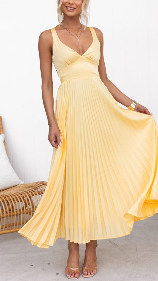 NADIA - Elegante Vestido Largo con Caída Suave