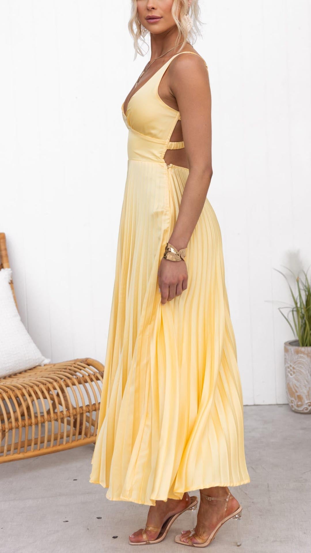 NADIA - Elegante Vestido Largo con Caída Suave