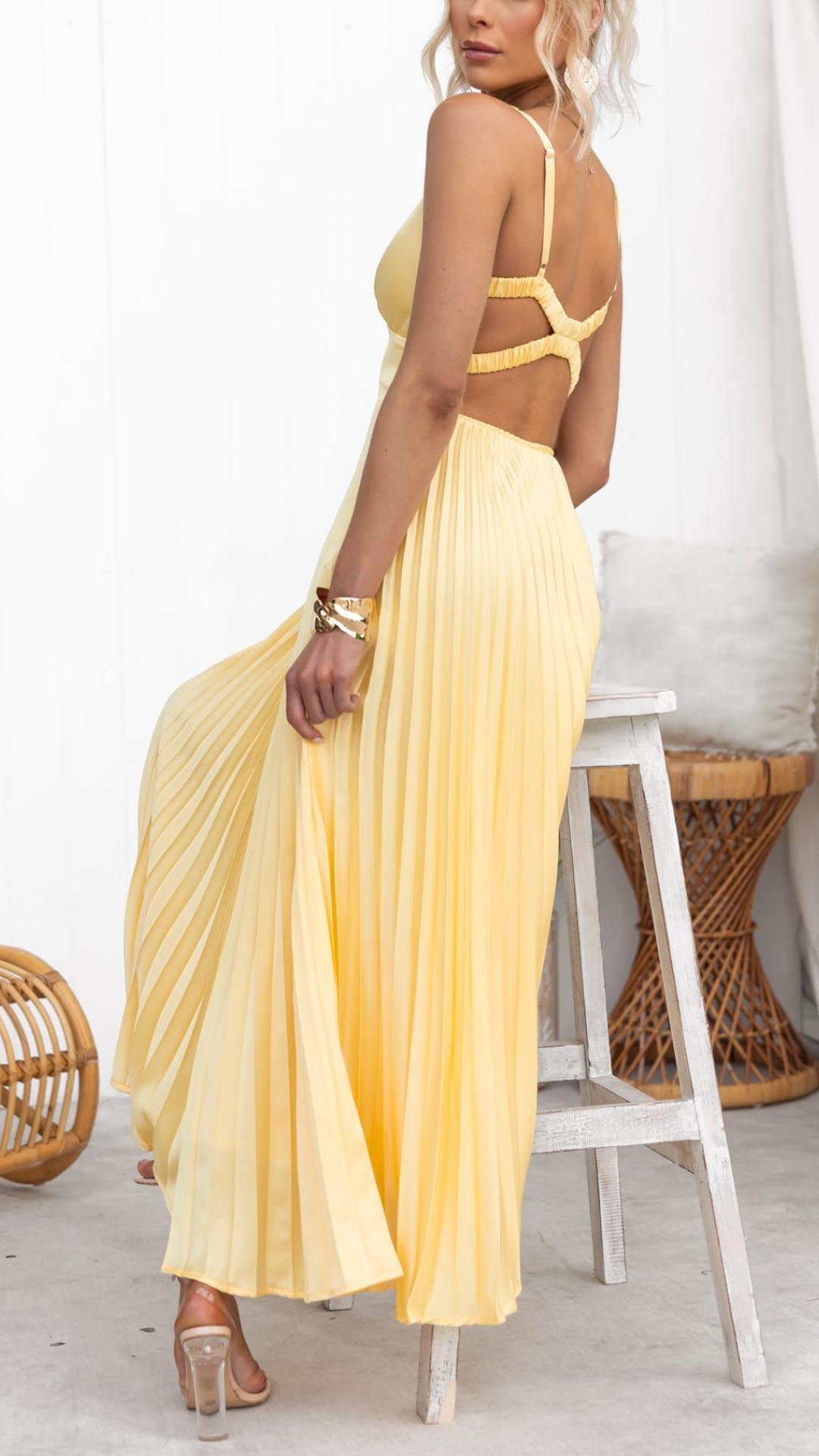 NADIA - Elegante Vestido Largo con Caída Suave