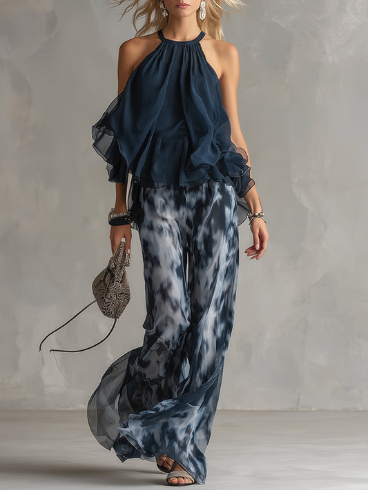 AZUCENA - Conjunto de Elegancia de Dos Piezas para Mujer