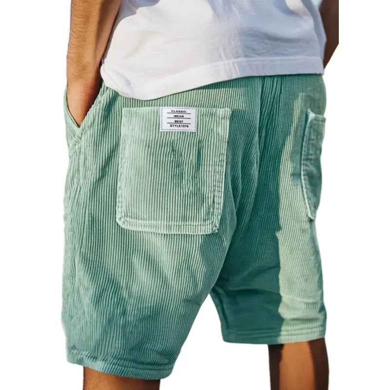 VICTOR - Pantalones Cortos de Terciopelo Elegantes