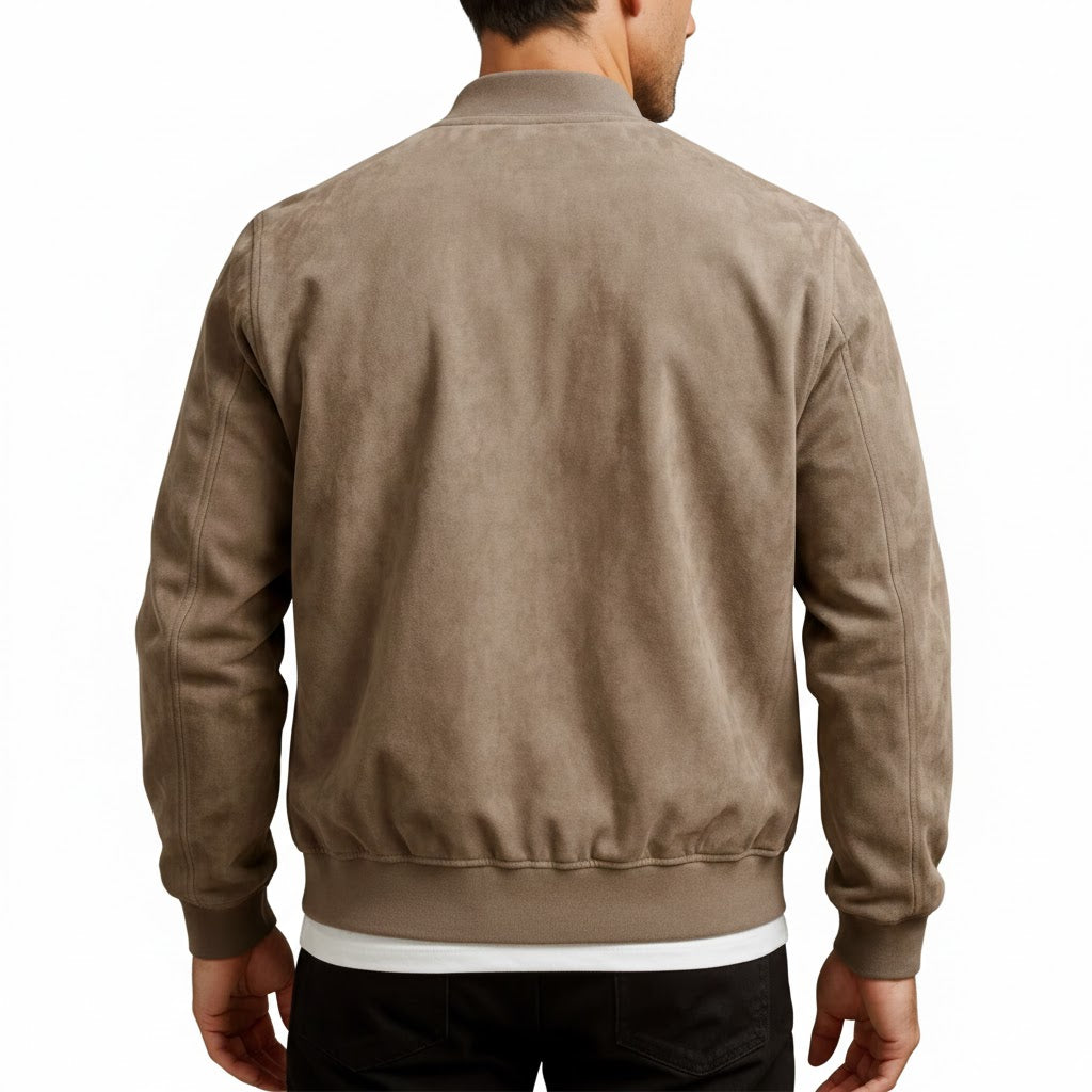 MARCELO – La Chaqueta de Ante Auténtico Para Hombre